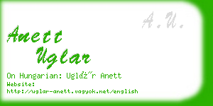 anett uglar business card